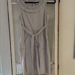 J. Crew Cotton Dress in Light Gray